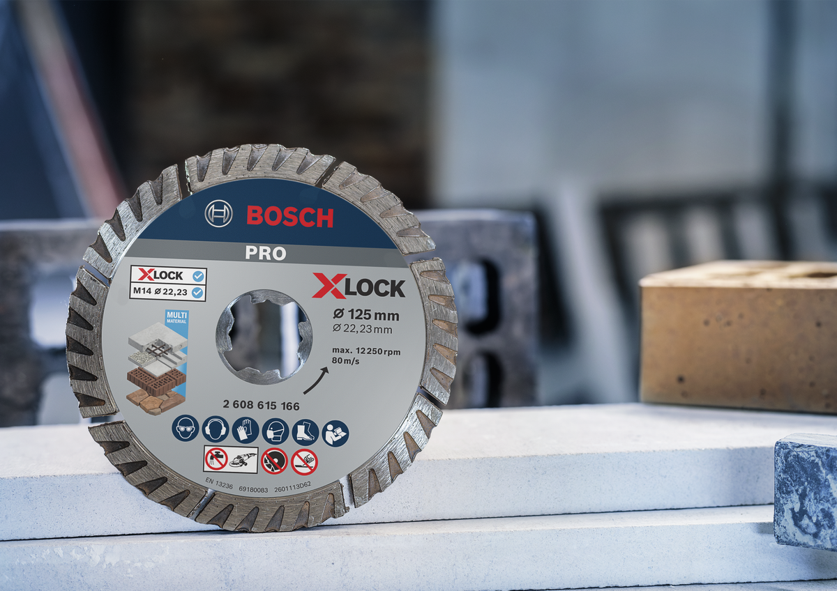Bosch PRO Multi Material X-LOCK Diamanttrennscheibe, 115 x 22,23 mm