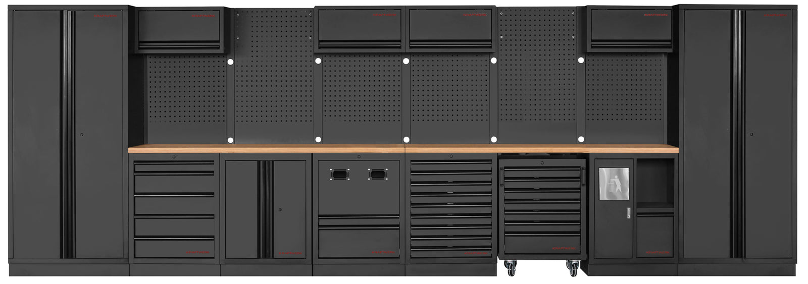 MOBILIO BLK 8er Kombi mit Lochwand, Buche