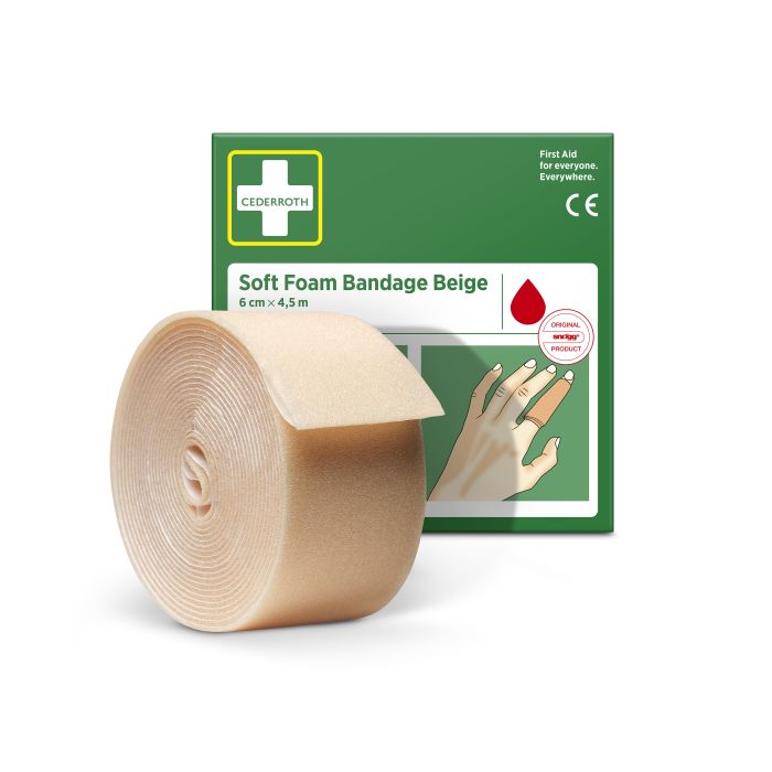 95896 Spezialverband Soft Foam Bandage 6 cm x 4,5 m REF 51011020, beige - MELTEC GmbH