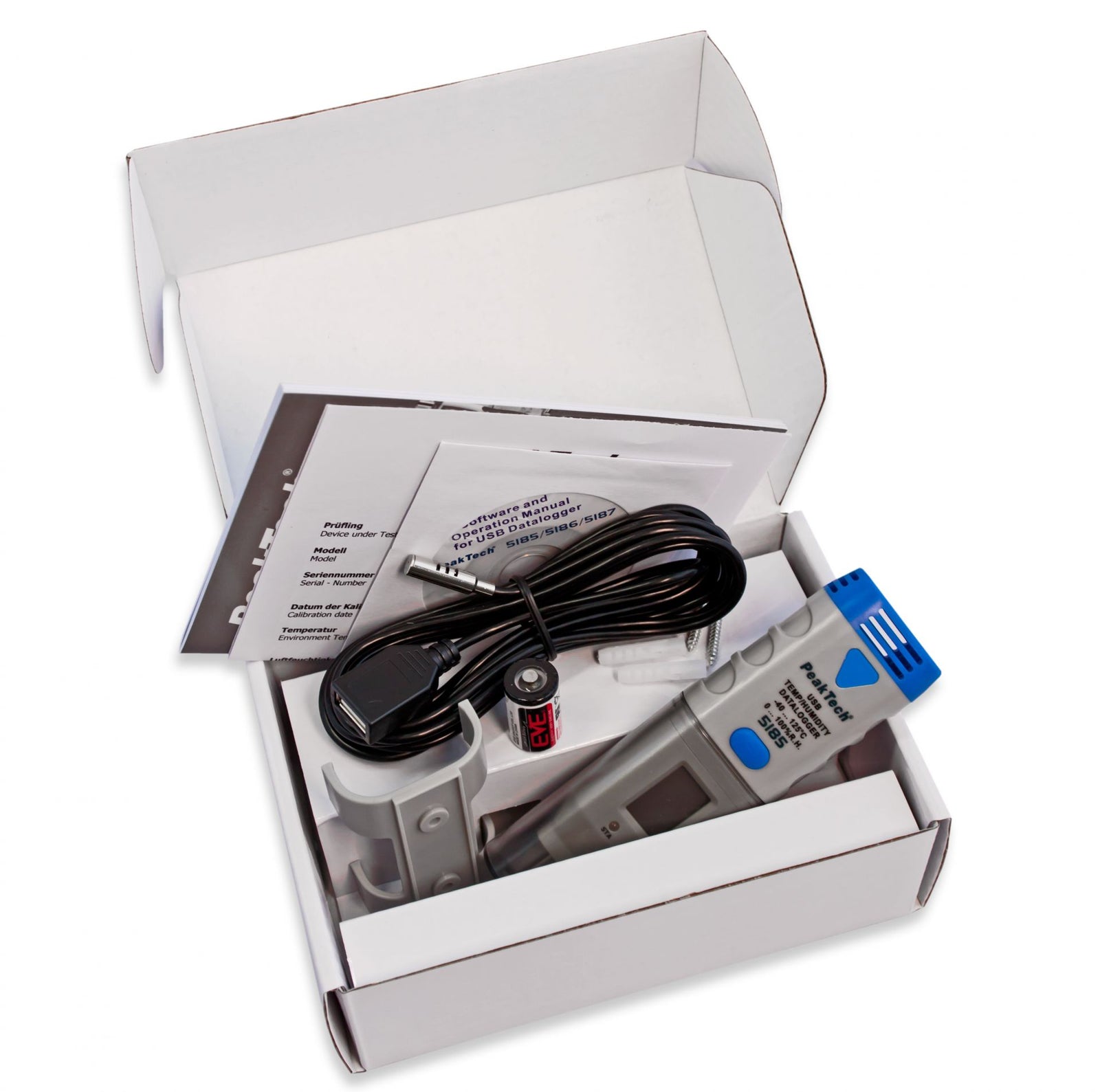 P 5185» USB-Datalogger Temperatur und Luftfeuchtigkeit - MELTEC GmbH
