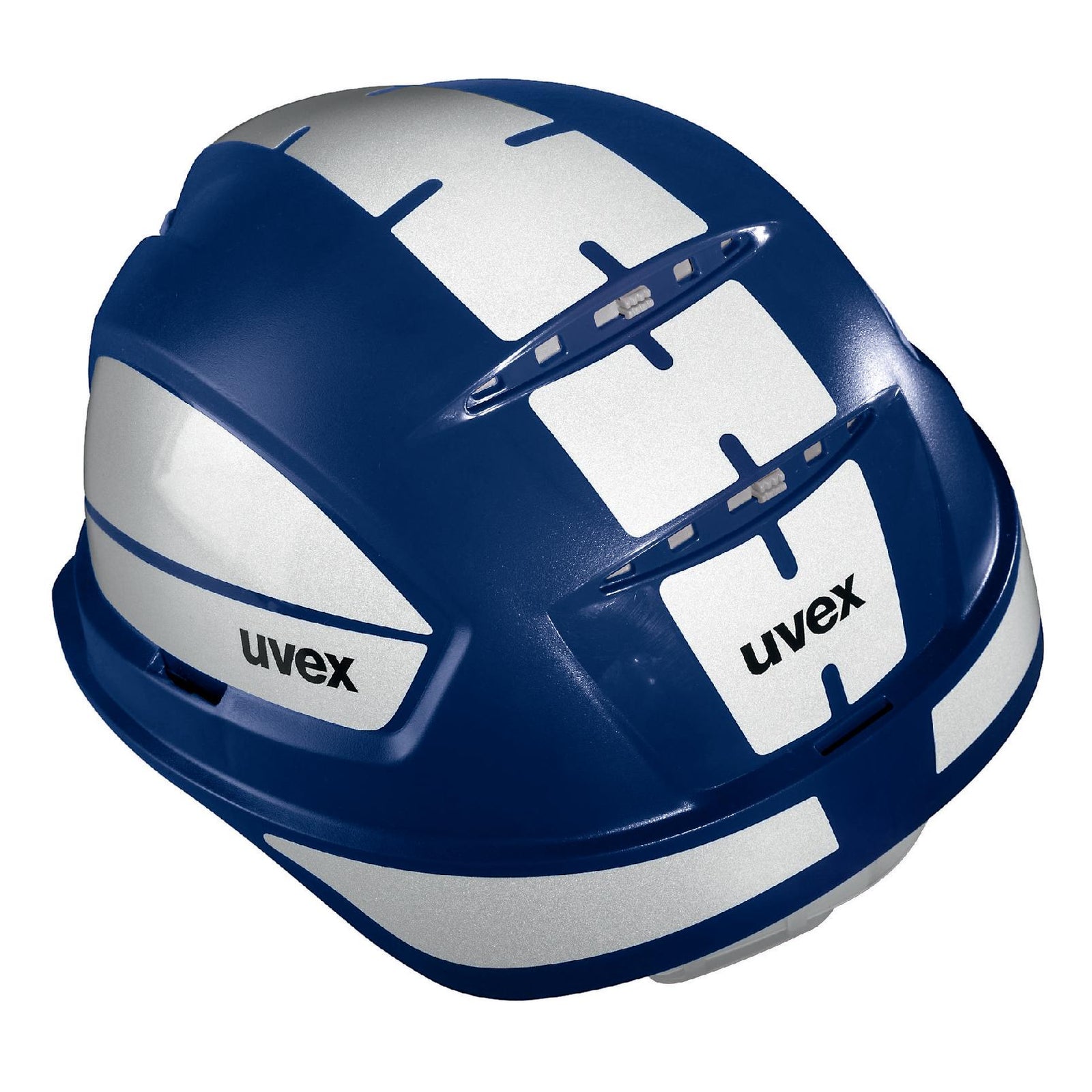 uvex pheos B-WR Schutzhelm blau mit Reflexset L
