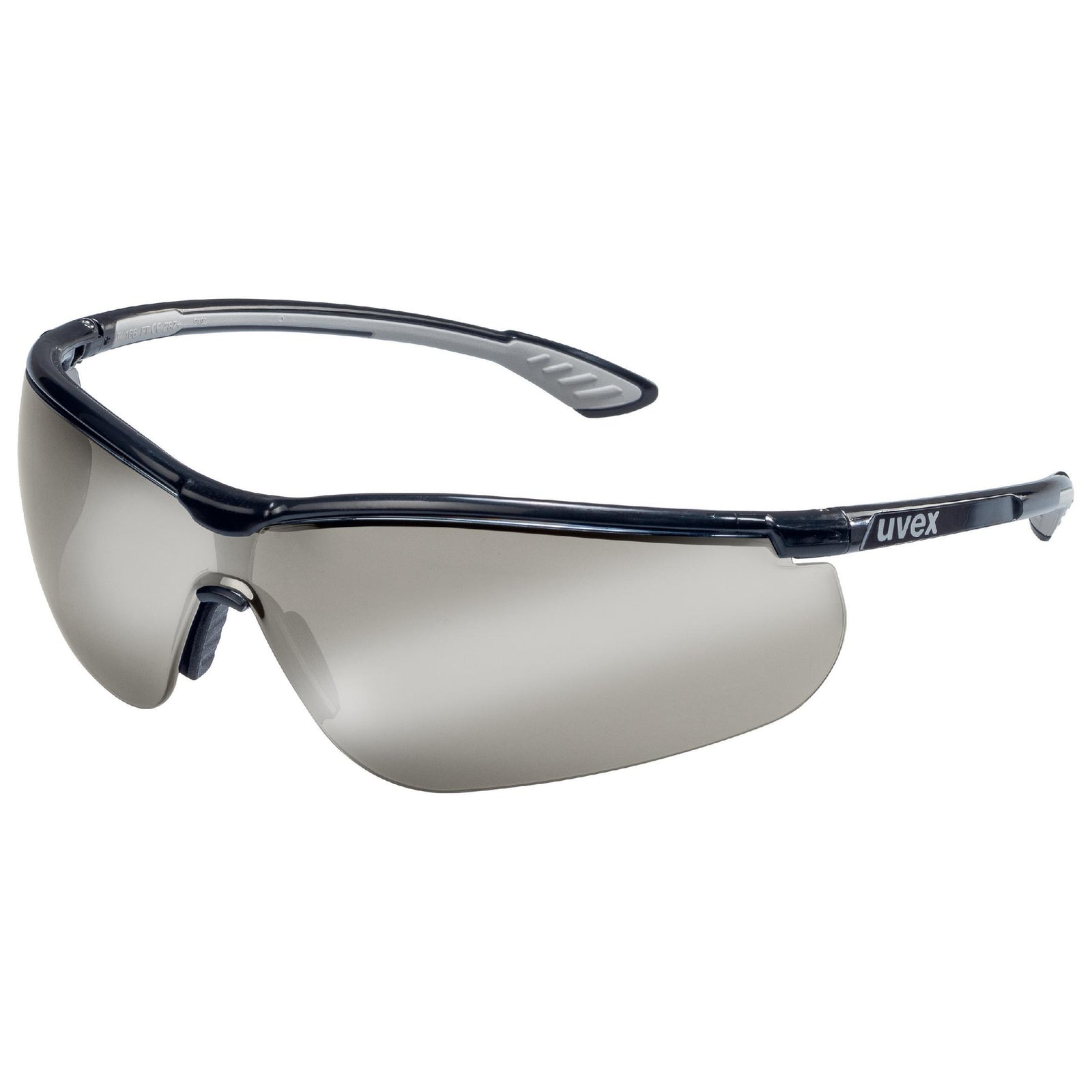 uvex sportstyle Bügelbrille mit Silberspiegel auf der Scheibe, Anti-Fog-Beschichtung auf der Innenseite