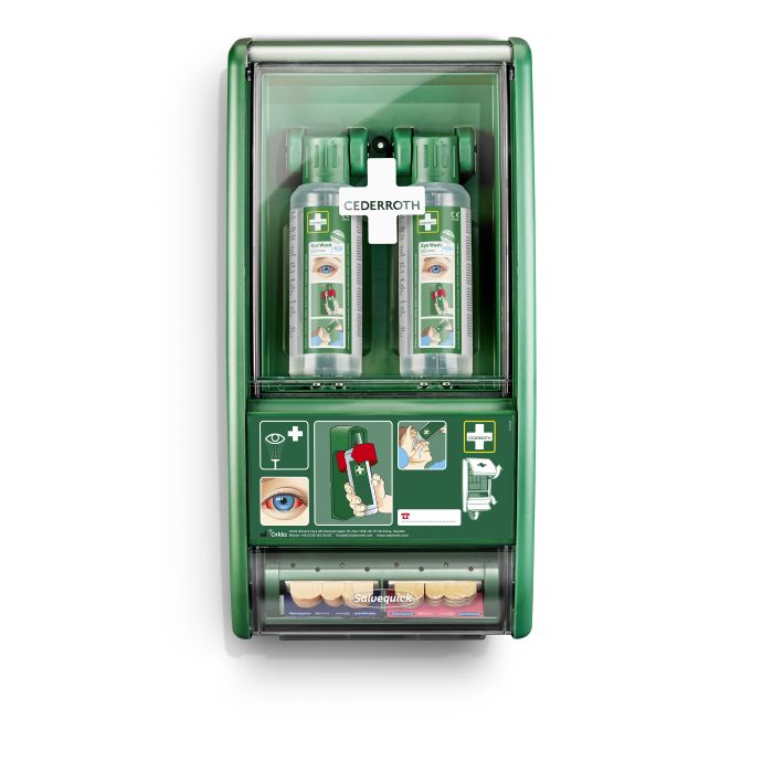 95240 Wandschrank Cederroth Ref 721500 mit Augenspülflaschen 2 x 1 l