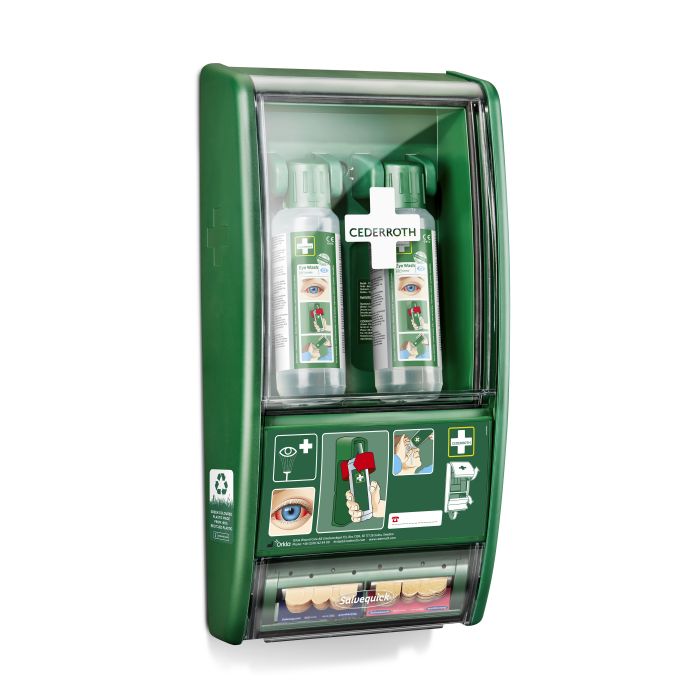 95240 Wandschrank Cederroth Ref 721500 mit Augenspülflaschen 2 x 1 l