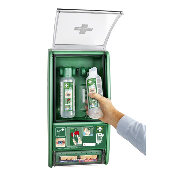 95240 Wandschrank Cederroth Ref 721500 mit Augenspülflaschen 2 x 1 l - MELTEC GmbH