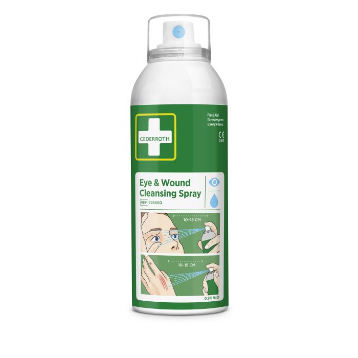 95840 Augen- und Wundreinigungsspray 150 ml Cederroth Eye & Wound Cleansing Spray Ref 726000 - MELTEC GmbH