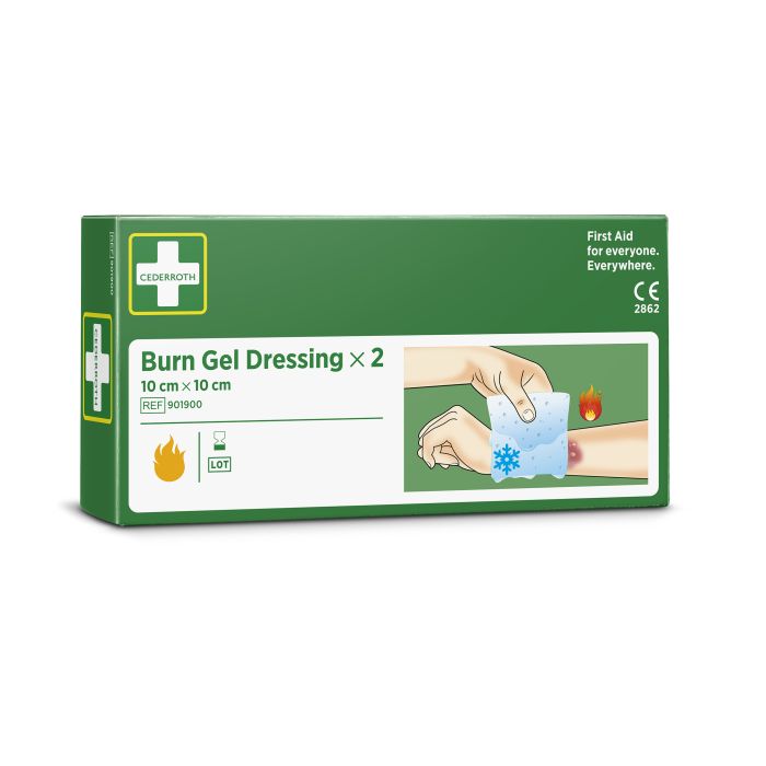 95845 Burn Gel Dressing 10 x 10 cm Cederroth Ref 901900 - MELTEC GmbH