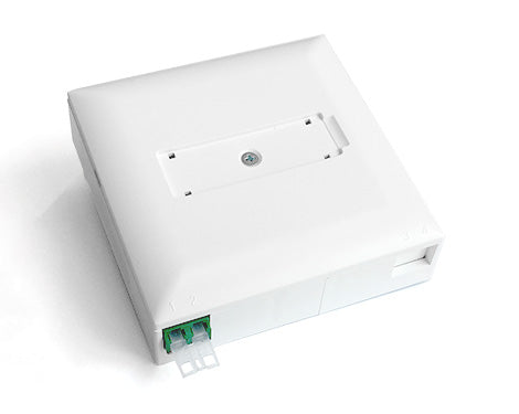 FTTH AP Datendose Optoframe, weiss, 1 x LCAPC Kupplung, 2 x Pigtail - MELTEC GmbH