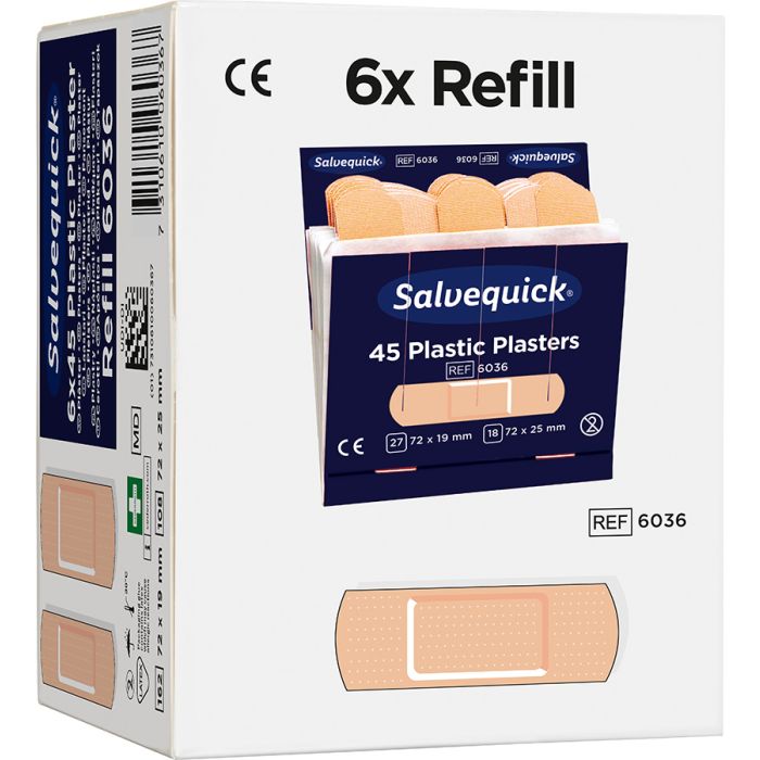 95900 Plastikheftpflaster, wasserabweisende Pflaster Salvequick REF 6036 - MELTEC GmbH