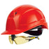 uvex pheos IES Schutzhelm rot mit Schutzbrille 9192385