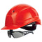 uvex pheos IES Schutzhelm rot mit Schutzbrille 9192285