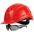 uvex pheos IES Schutzhelm rot mit Schutzbrille 9192285