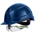 uvex pheos IES Schutzhelm blau mit Schutzbrille 9192225