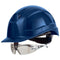 uvex pheos IES Schutzhelm blau mit Schutzbrille 9192881