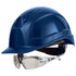 uvex pheos IES Schutzhelm blau mit Schutzbrille 9192881