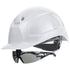 uvex pheos IES Schutzhelm weiß mit Schutzbrille 9192285