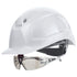 uvex pheos IES Schutzhelm weiß mit Schutzbrille 9192881