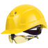 uvex pheos IES Schutzhelm gelb mit Schutzbrille 9192385