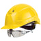 uvex pheos IES Schutzhelm gelb mit Schutzbrille 9192881