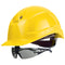 uvex pheos IES Schutzhelm gelb mit Schutzbrille 9192285