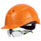 uvex pheos IES Schutzhelm orange mit Schutzbrille 9192225