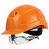 uvex pheos IES Schutzhelm orange mit Schutzbrille 9192225