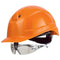 uvex pheos IES Schutzhelm orange mit Schutzbrille 9192881