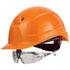 uvex pheos IES Schutzhelm orange mit Schutzbrille 9192881