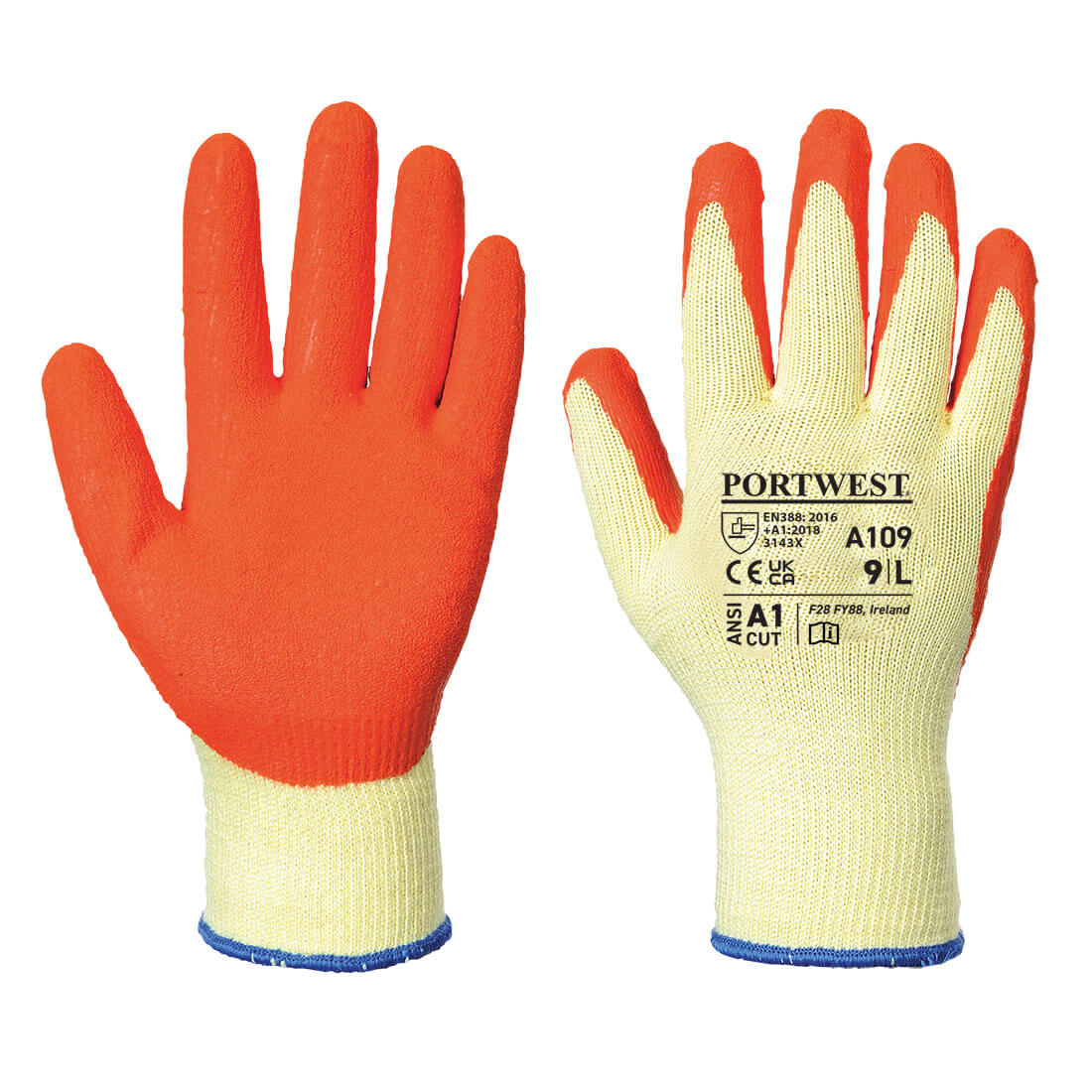 Grip-Handschuh (Einzelhandelsverpackung) - Orange (ORR)