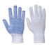 Klassischer Noppen- Handschuh - Weiss/Rot (WBR)