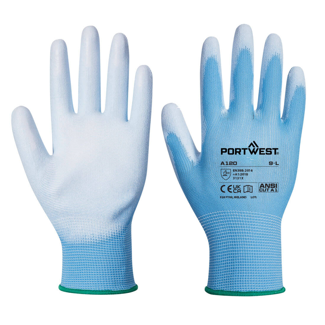 PU-Beschichteter-Handschuh - Blau (B4R)