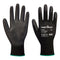 PU-Handschuh mit der Handinnenfläche Latexfrei - voller Karton (144) - Schwarz (K8R)