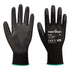 PU-Handschuh mit der Handinnenfläche Latexfrei - voller Karton (144) - Schwarz (K8R)