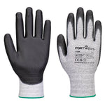 Grip 13 PU Diamond Strickhandschuh (Pk12) - Grau/Schwarz (G8R)