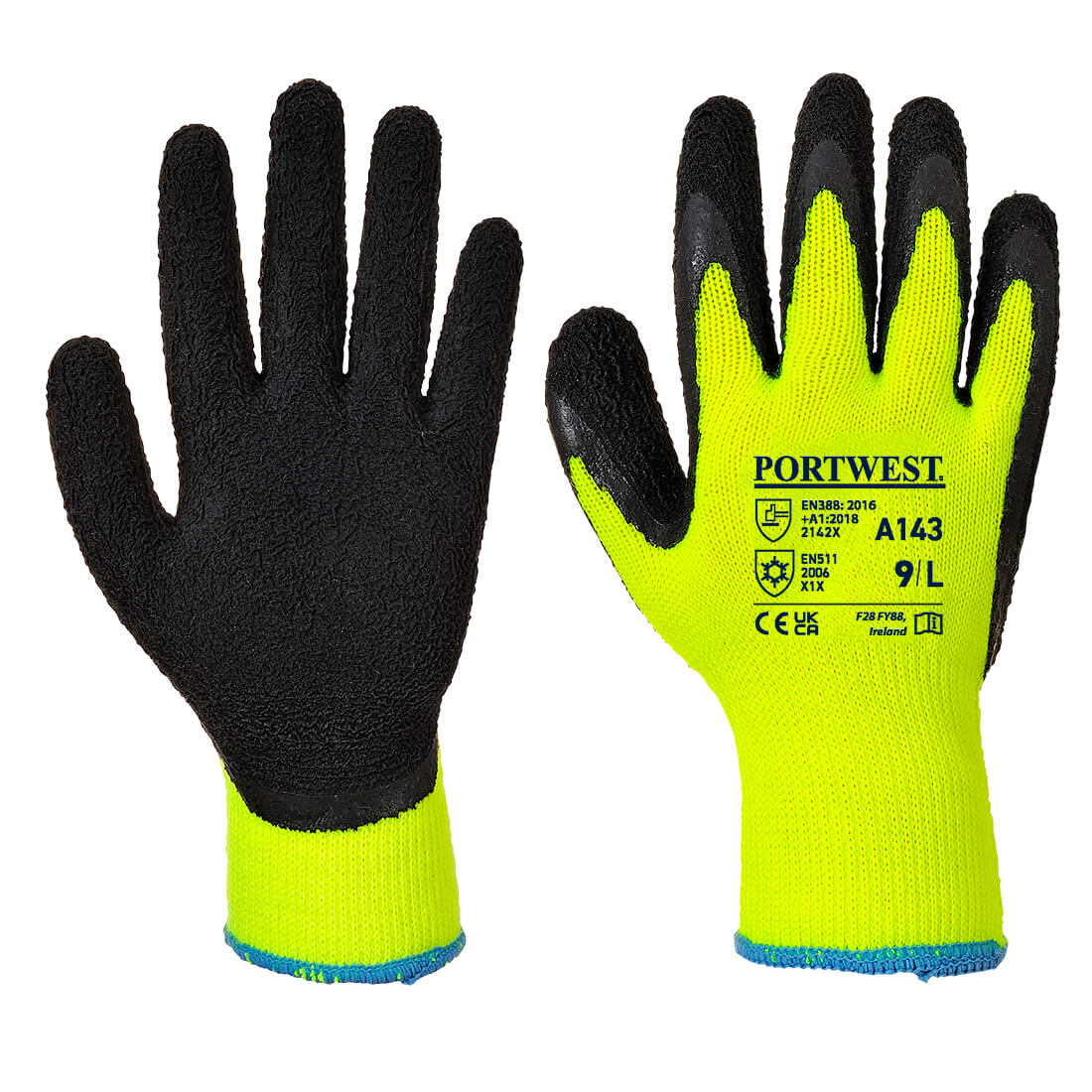 Thermal Soft Grip Handschuh - Gelb/Schwarz (Y8R)