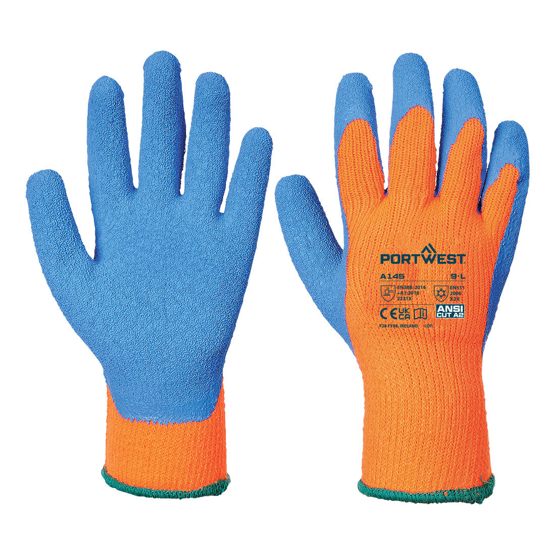 Cold Grip Handschuh - Orange/Blau (OBL)