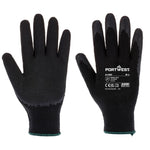 Klassischer Grip Handschuh Latex - Schwarz (K8R)