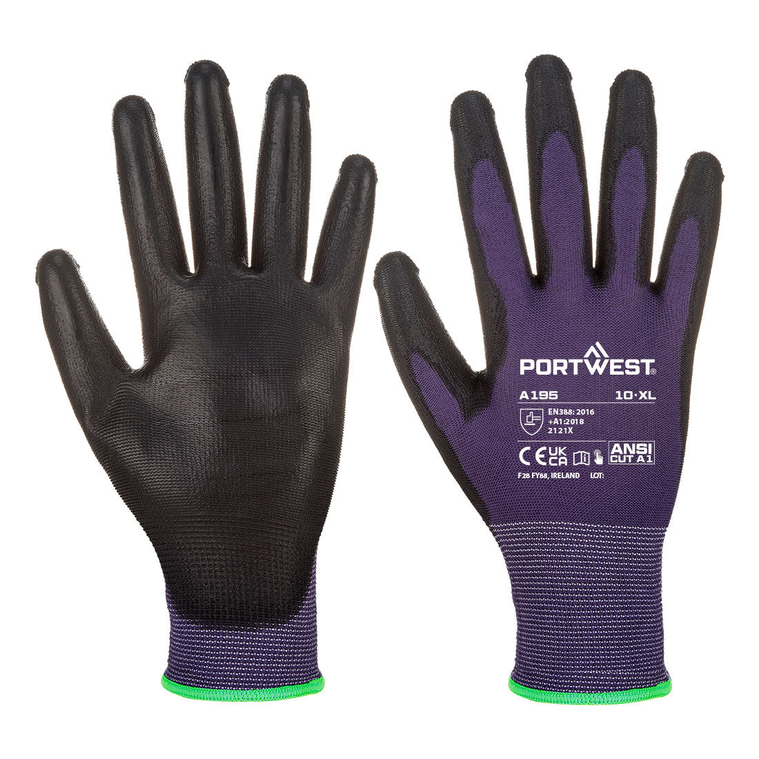 Touchscreen Handschuh - Lila/Schwarz (U8R)