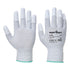 Antistatischer PU-Fingerspitzen Handschuh - Grau (GRR)