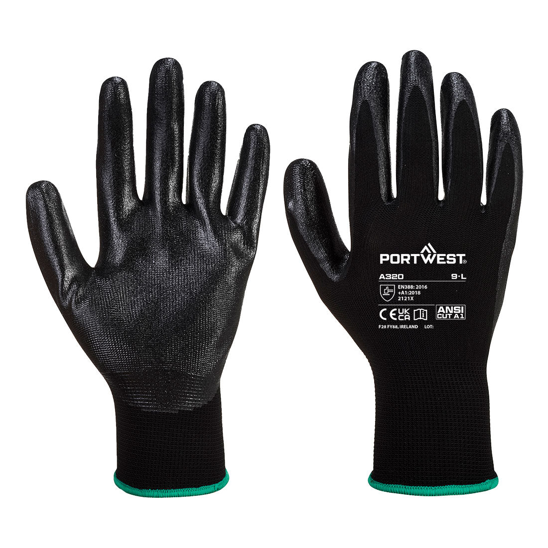 Dexti-Grip Handschuh - Schwarz (BKR)