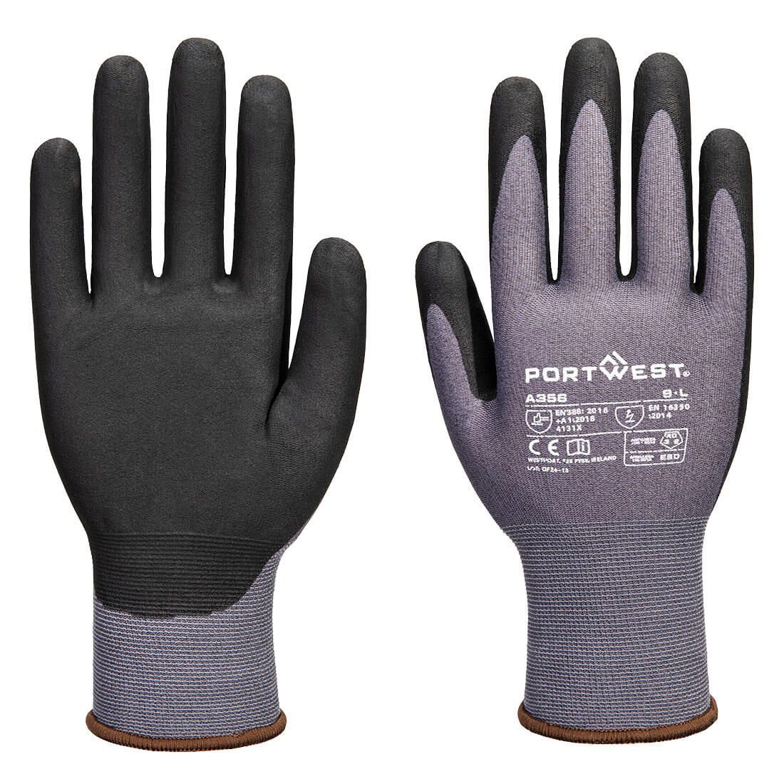 ESD 15 Nitril Essential Multipack (Pk12) - Grau/Schwarz (G8R)