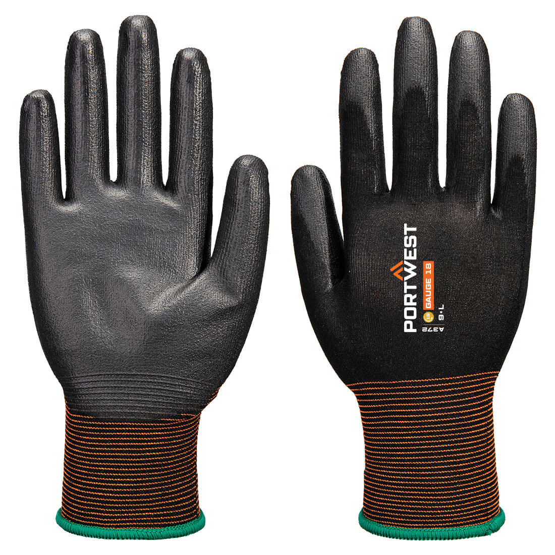 GP Grip 18 PU Handschuh - Schwarz (K8R)