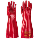 PVC-Handschuh 45cm Stulpe - Rot (RER)