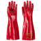 PVC-Handschuh 45cm Stulpe - Rot (RER)