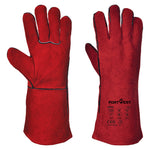 Schweißer Stulpenhandschuhe - Rot (RER)