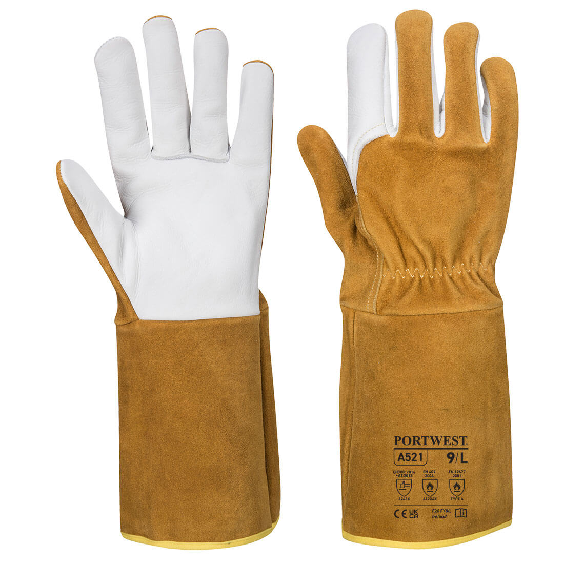TIG Ultra Schweißerschutz Handschuh - Braun (BRR)