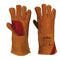 Verstärkter Schweisserschutz-Handschuh mit Stulpe - Braun (BRR)