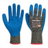 Aramid HR Schnittschutz-Latex-Handschuh - Schwarz/Blau (K4R)