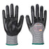 SCHNITTSCHUTZ-HANDSCHUH mit 3/4 Nitrilschaumbeschichtung - Schwarz (BKR)