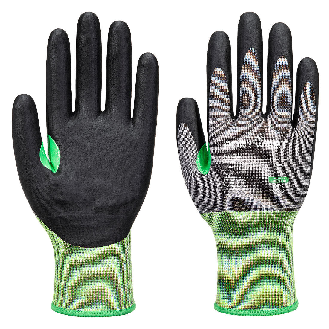 CS Schnittschutz C18 Nitril-Handschuh - Grau/Schwarz (G8R)